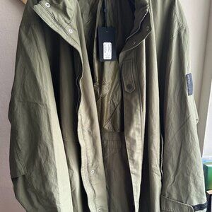 Green Lichen falcon parka